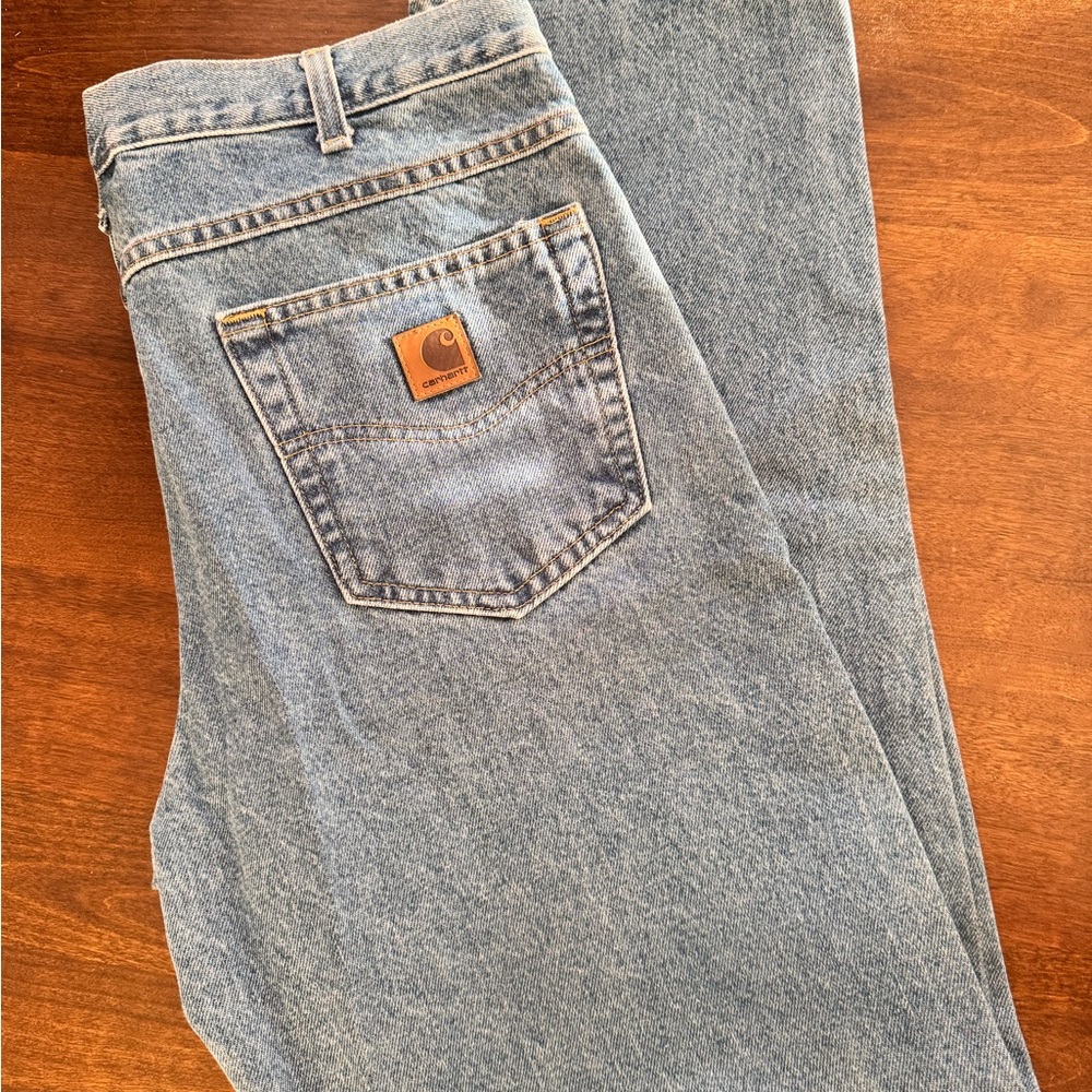 NWT Carhartt Men's Tapered Leg Blue Jeans